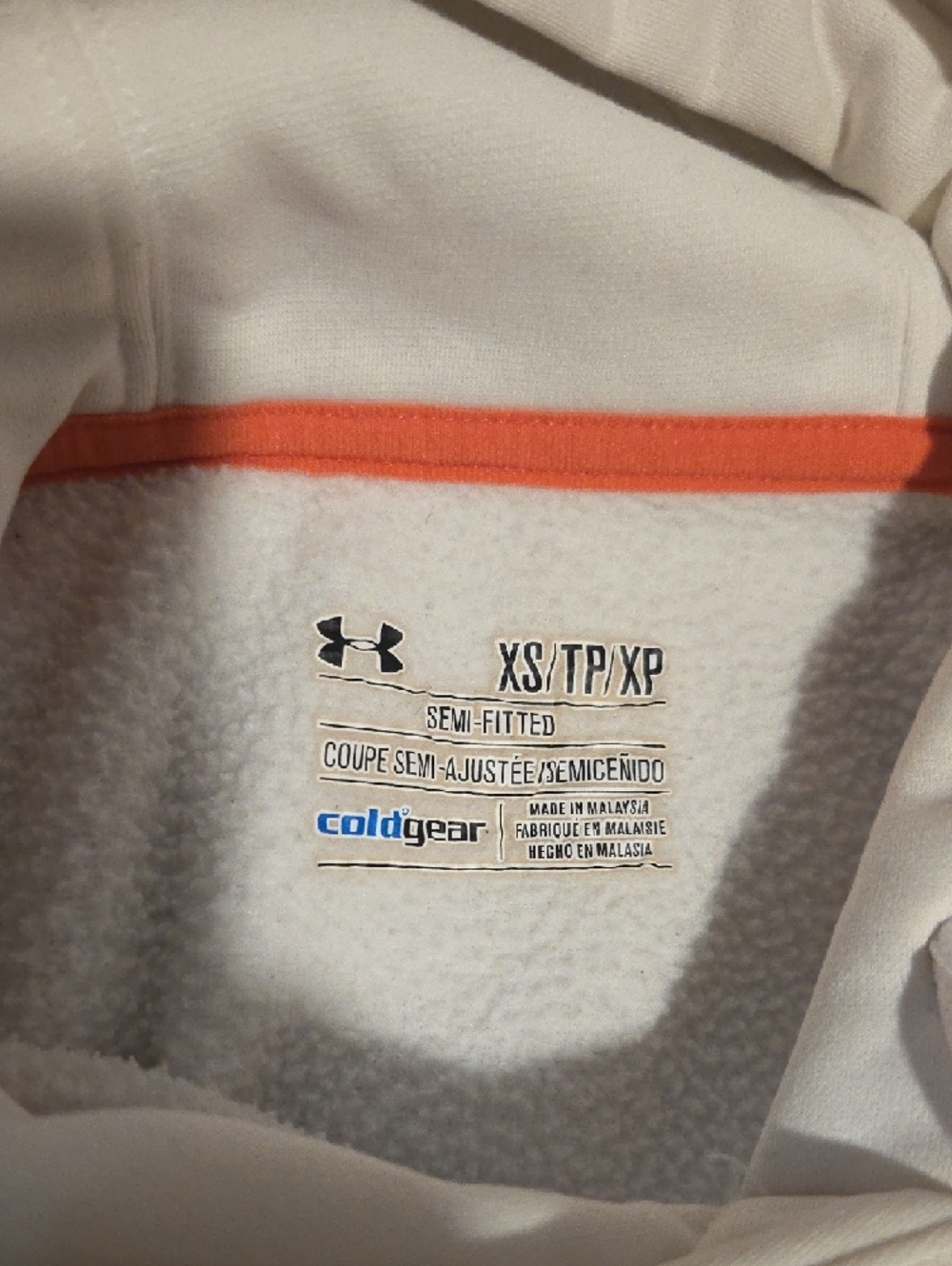 Under Armour White Hoodie with Pink Camo Logo - Picture 2 of 3